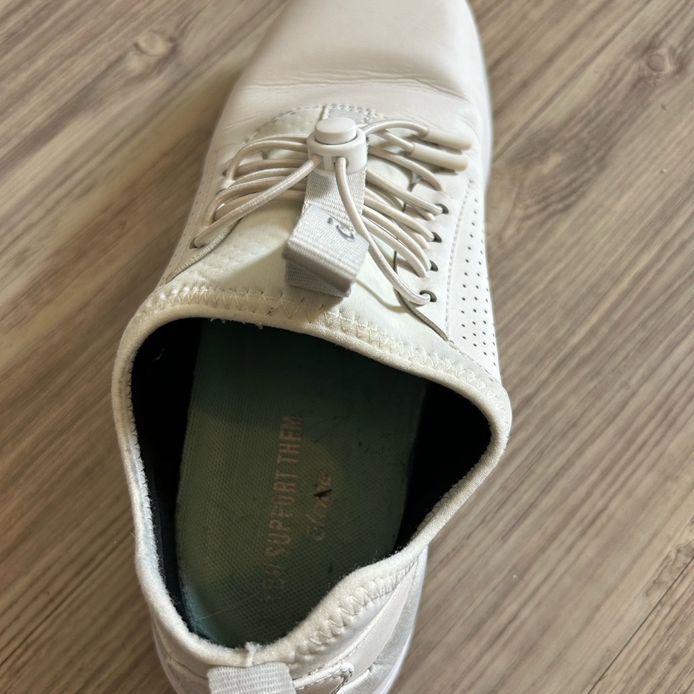 White cloves nursing shoes size 10